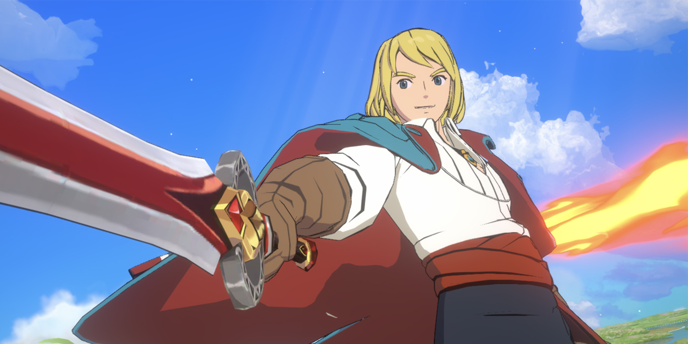 screenshot of swordsman in ni no kuni cross worlds