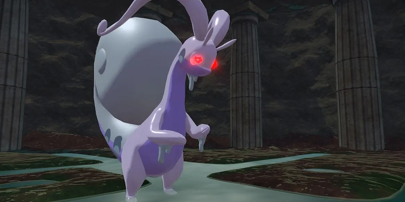 Alpha Goodra in Pokemon Legends Arceus