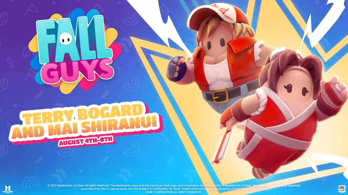 Fall Guys Terry Bogard Mai Shiranui Skins