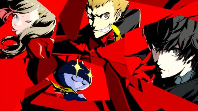 Persona 5 screenshot of Joker, Morgana, Ann, and Ryuji starting an all-out attack