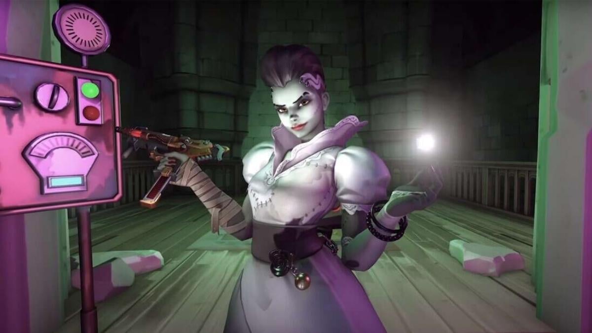 Bride Sombra in Overwatch 2 Wrath of the Bride Halloween Terror event