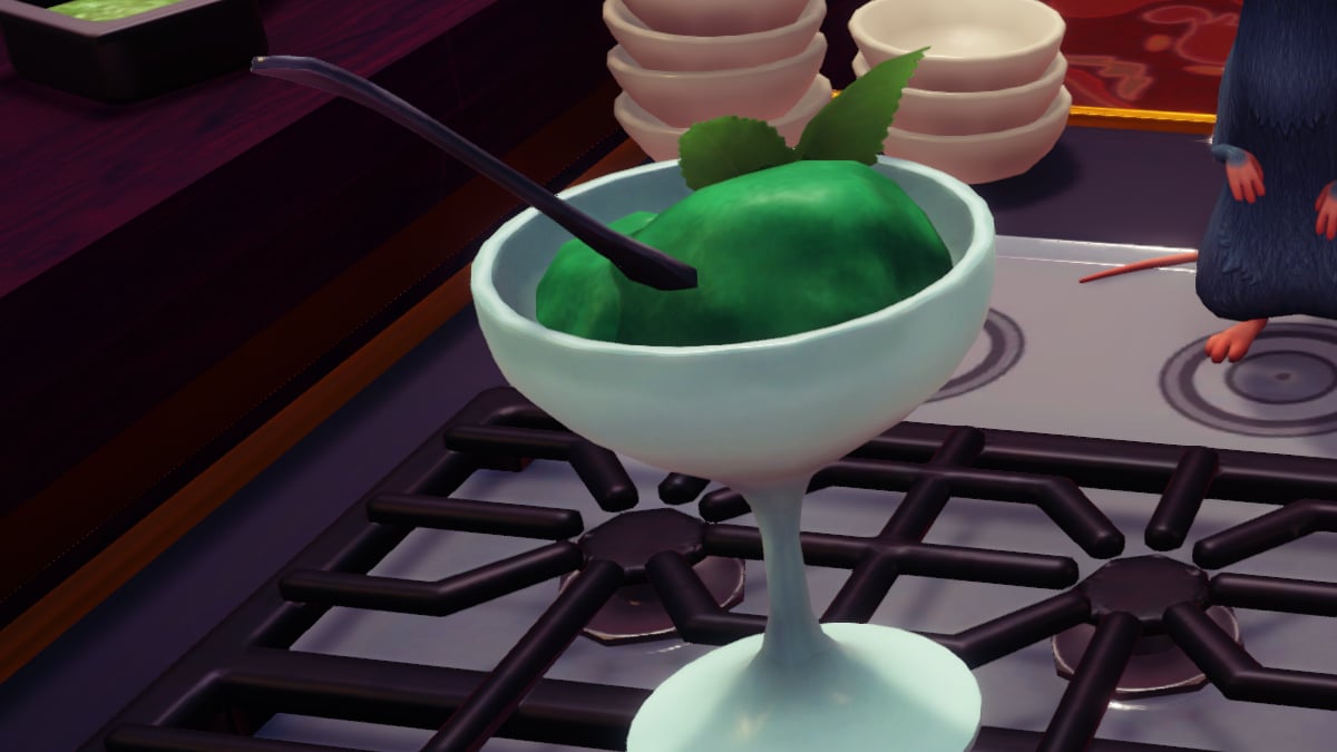 A screenshot of Mint Sorbet in Disney Dreamlight Valley.