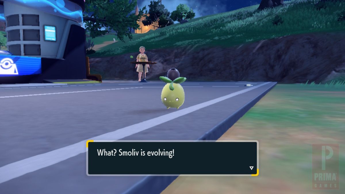 Evolving Smoliv in Pokemon Scarlet and Violet