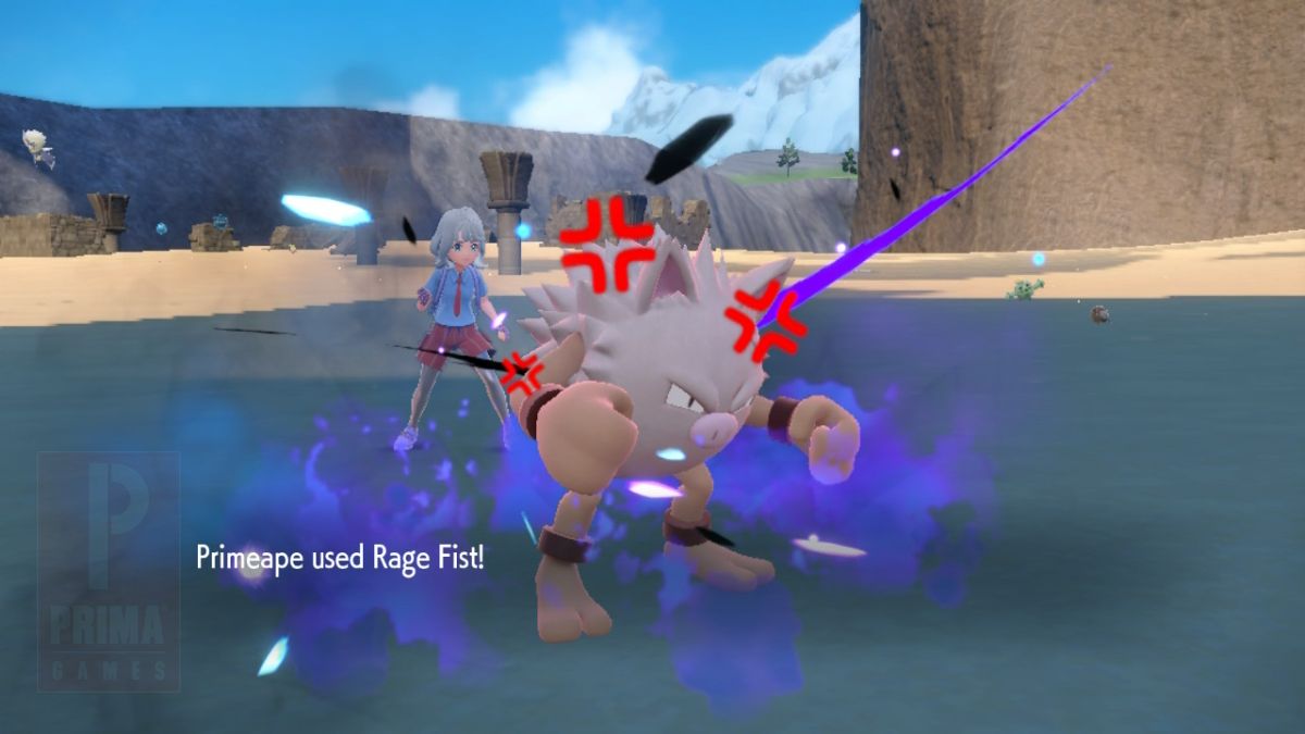 Primeape Using Rage Fist in Pokemon Scarlet and Violet