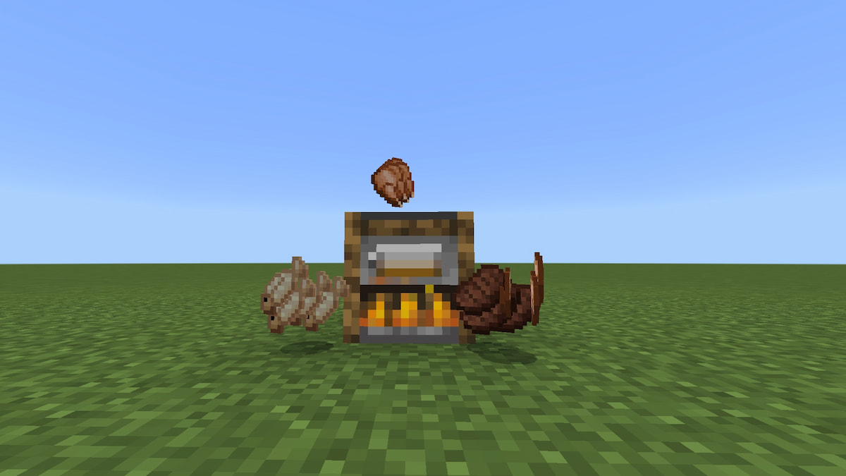 Minecraft Smoker cooking food