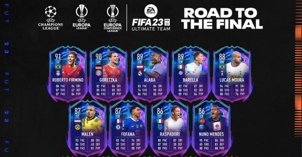 FIFA 23 RTTF Team 1 Players