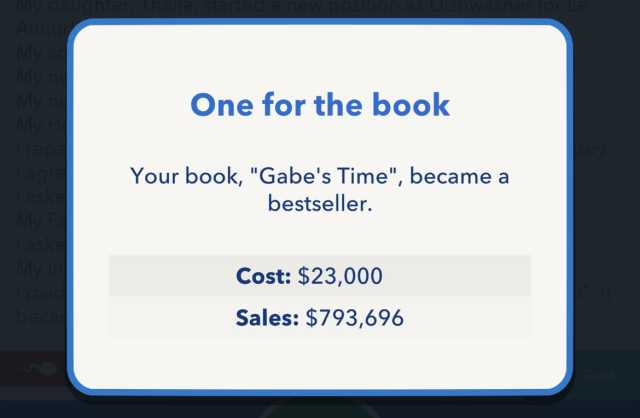 BitLife Best Selling Book