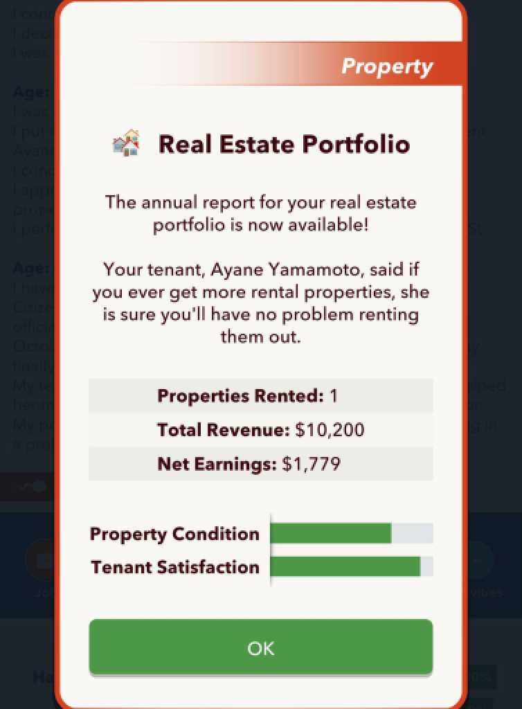 BitLife Landlord Real Estate Portfolio