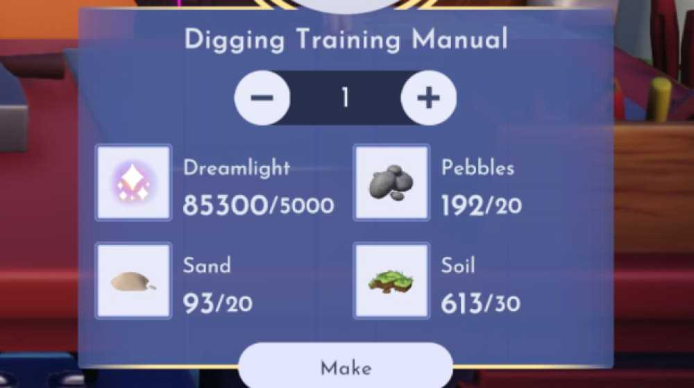 DDLV Digging Manual Recipe