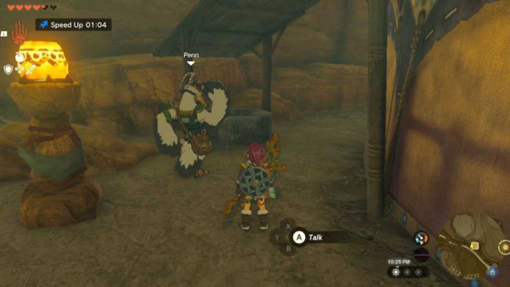 Gerudo Canyon Stable Penn Location TOTK