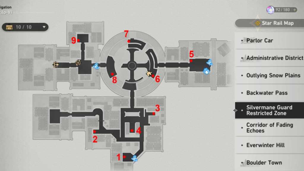 Silvermane Guard Restricted Zone Treasure Chest Locations Honkai Star Rail