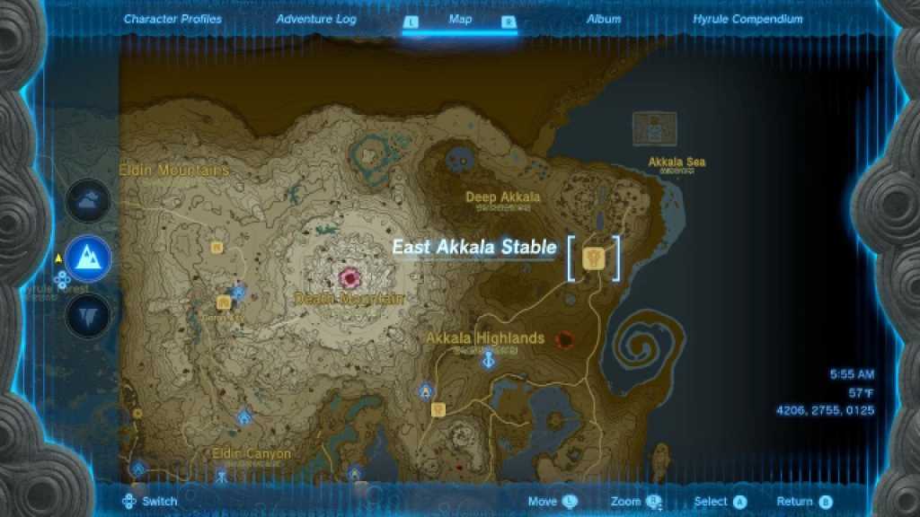 Zelda Tears of the Kingdom East Akkala Stable Location for Endura Carrot