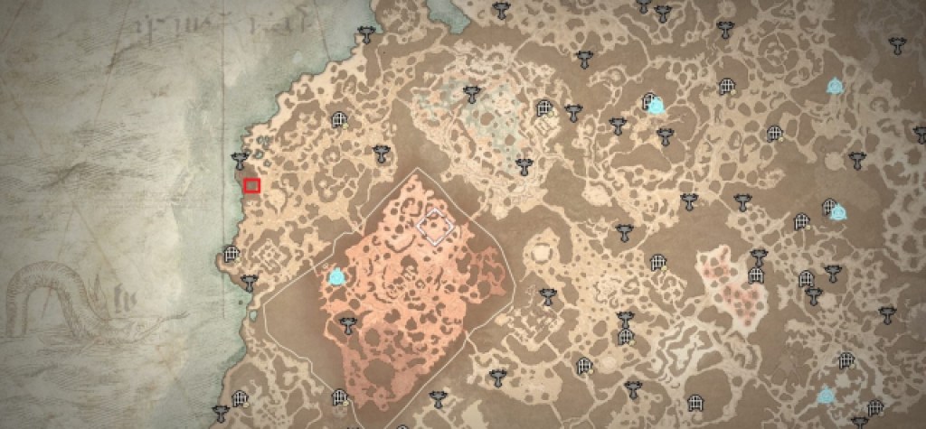 Amunn location on map in Diablo 4