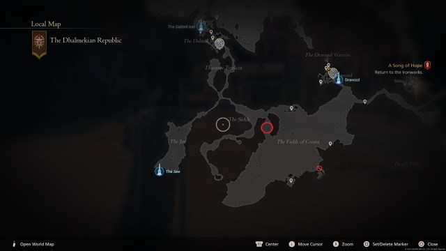 Dread Comet location