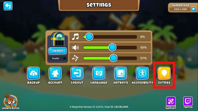 Bloons TD6 Big Bloons Settings