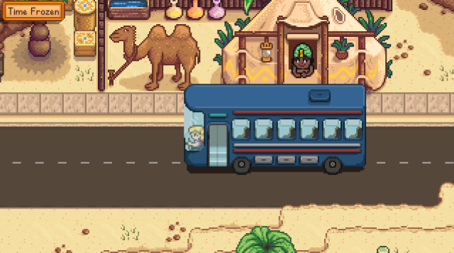 Desert Trader in Stardew Valley