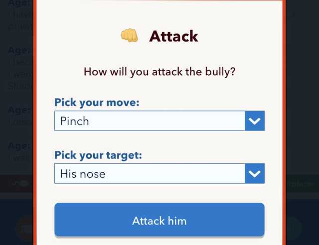 BitLife Pinch Attack