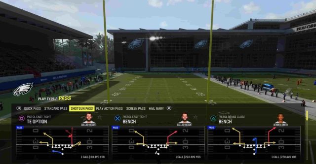 best outward route for a touch pass