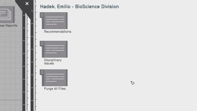 Starfield screenshot of Purging All Files on the chief engineer's office terminal