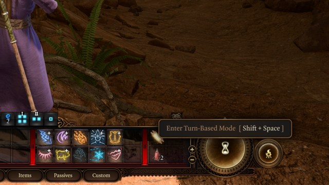 The Turn-Based Mode toggle in Baldur's Gate 3.