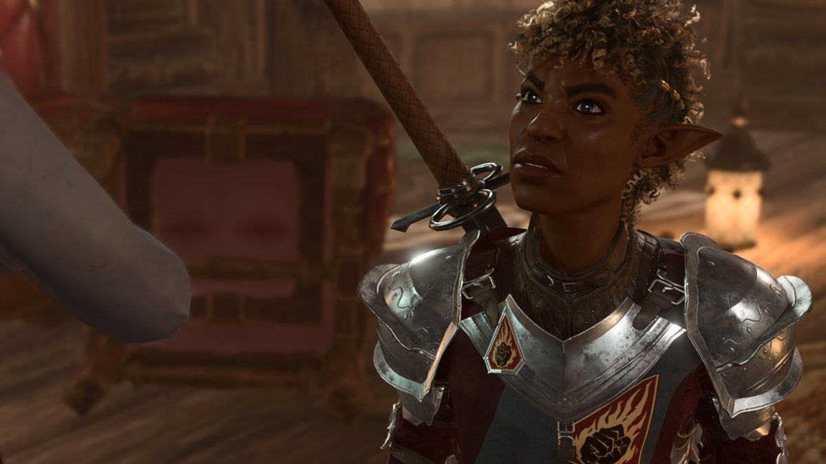 BG3 screenshot of Devella Fountainhead in Elfsong Tavern