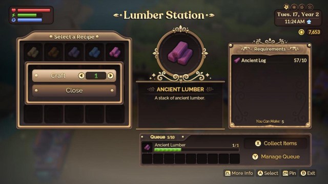 Fae Farm Ancient Lumber