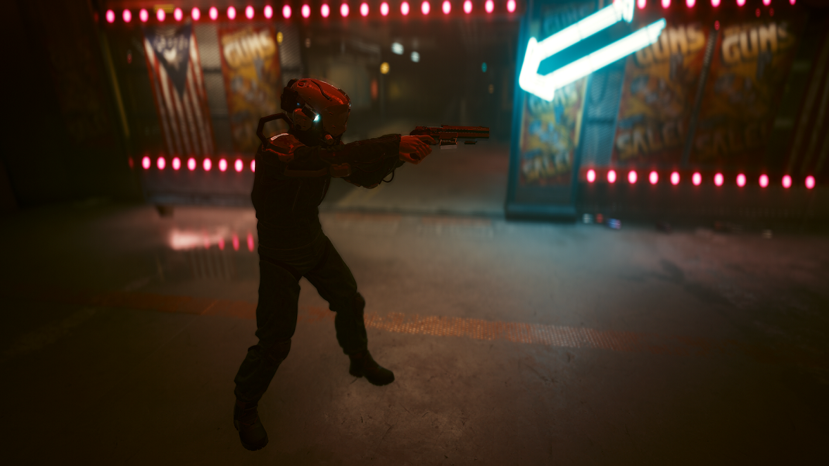 Cyberpunk 2077 V and Johnny Silverhand's Gun