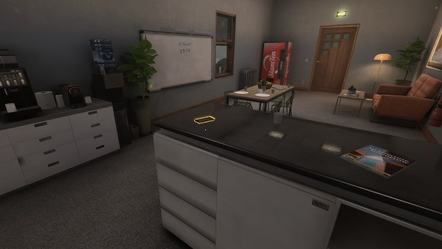 Payday 3 Dirty Ice QR Code on Counter in Break Room