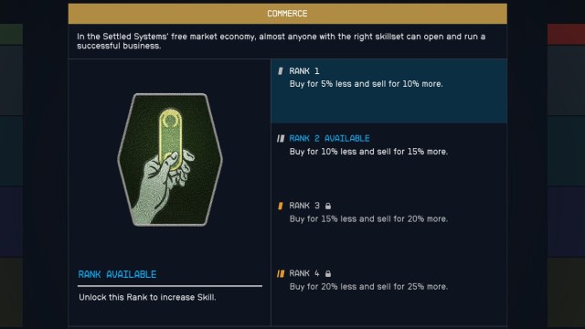 Starfield Commerce Skill