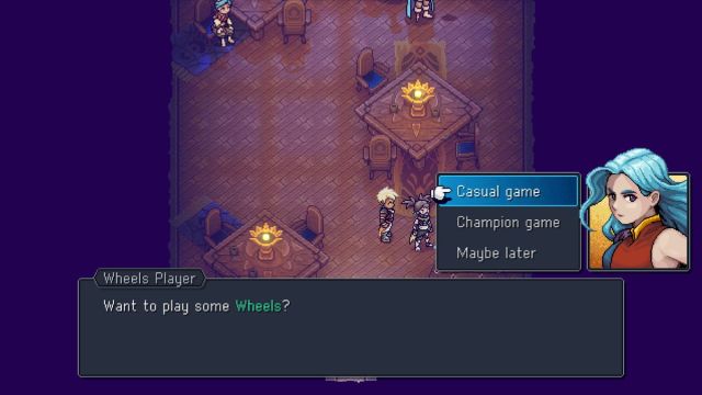 Screenshot of the Wheels menu in Sea of Stars.