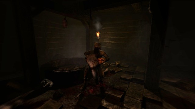 Horrifying Flesh Creature in Amnesia: The Dark Descent 