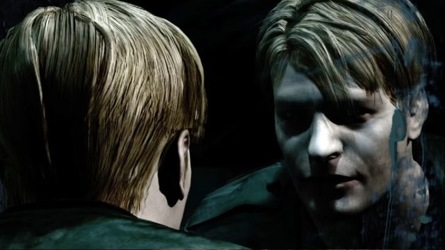 James looking at himself in Silent Hill 2