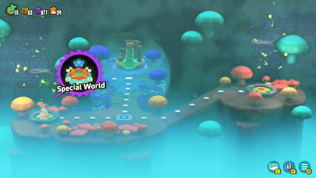 A Super Mario Bros. Wonder screenshot of the W5 Special World entrance.