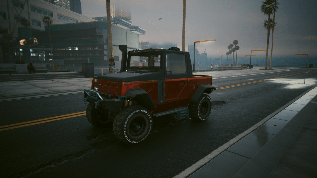 A screenshot of the Tanishi T400 in Cyberpunk 2077.