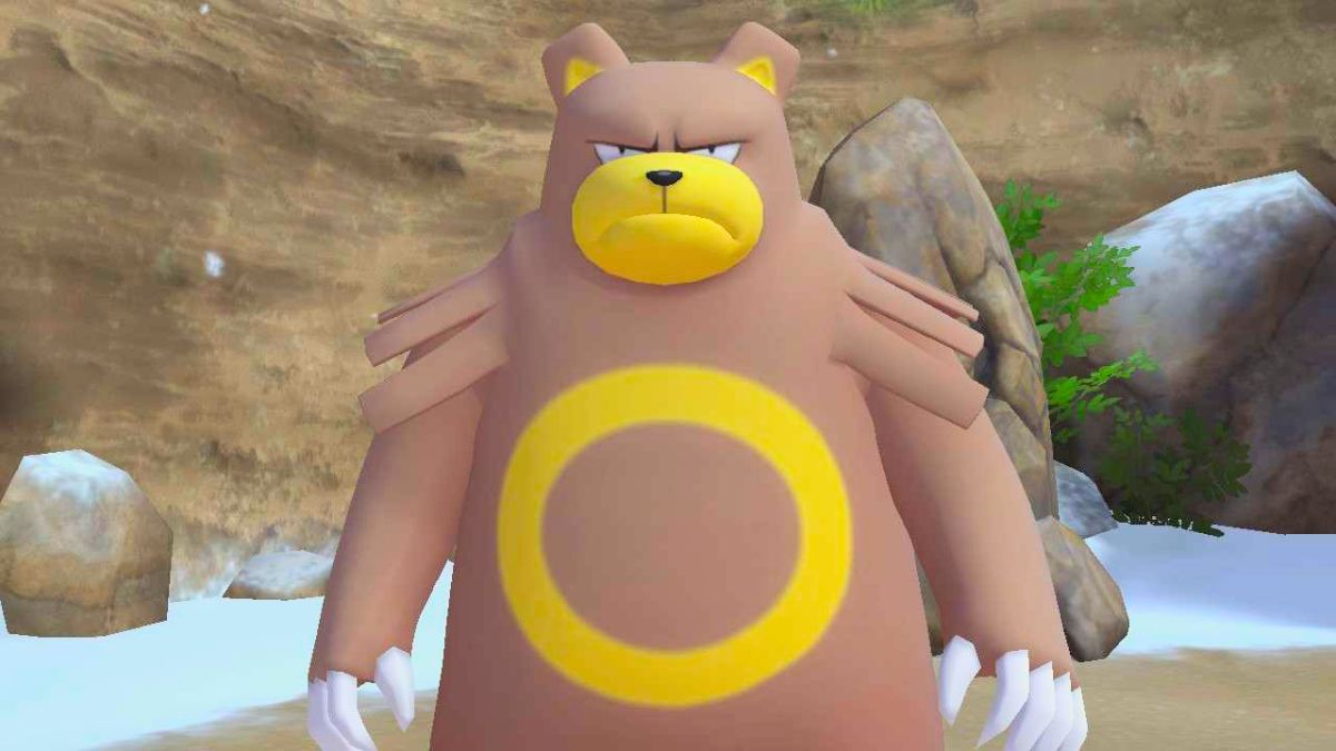 Screenshot of Ursaluna in Detective Pikachu Returns.