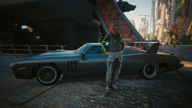 The Quadra Sport R-7 Sterling in Cyberpunk 2077 Phantom Liberty DLC.