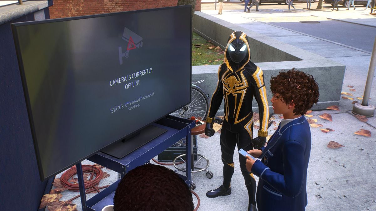 Screenshot of the Lights, Camera, Action mission in Spider-Man 2.