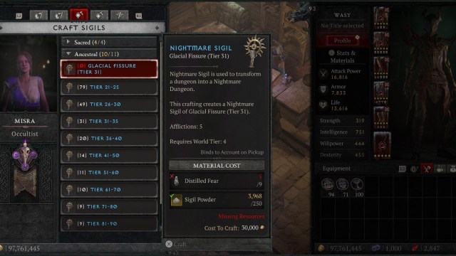 Beast in Ice Nightmare Sigil