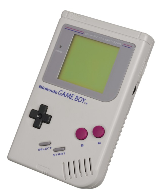 An image of an original Nintendo Game Boy.