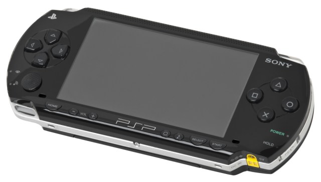 An image of the first PlayStation Portable model.