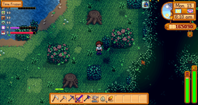 Cindersnap Forest in Stardew Valley