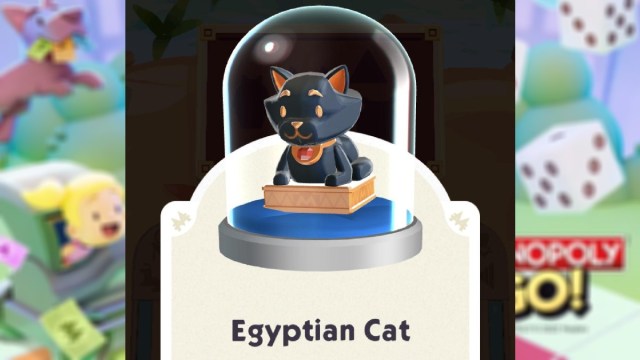 Egyptian Cat Token in Monopoly Go