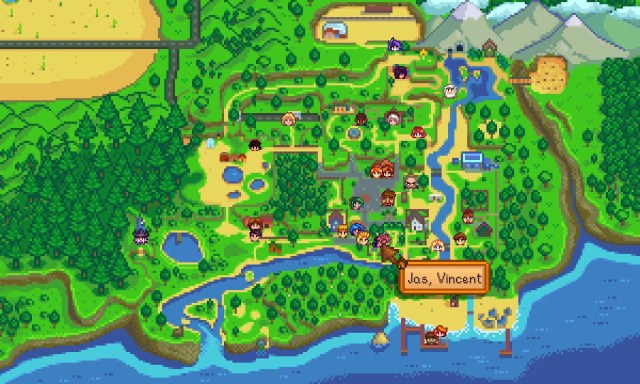 Stardew Valley NPC Map Locations