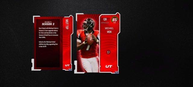 MUT 24 season 3 cover athlete | michael vick | qb