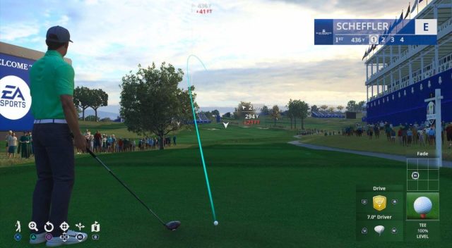 example of a tour aiming arc | pga tour