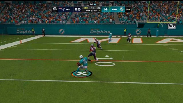 use spin move to evade backs and tackles using circle | ball-carry move | madden 24