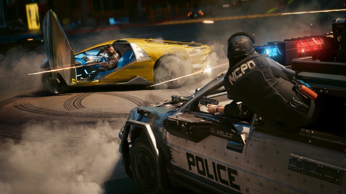 Cyberpunk 2077 Police Chase