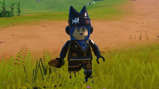 Hope holding a Sword in LEGO Fortnite