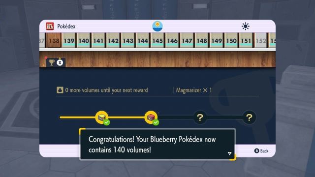 Pokemon Indigo Disk Full Pokedex Rewards Claim