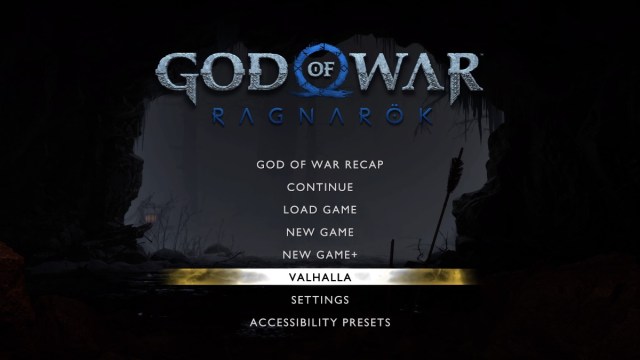 God of War Ragnarok Valhalla Start